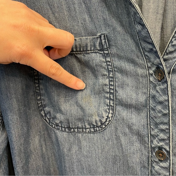 Rails Chambray Denim Top Button Up Size XS - Picture 9 of 11